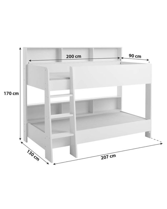 БЯЛО двуетажно легло