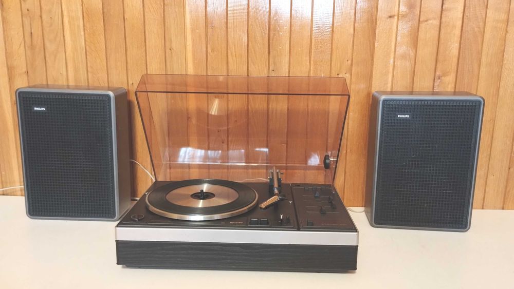 pickup Philips 661 cu boxe pt discuri vinil