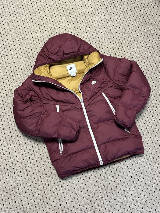 Geaca Nike M Puffer Burgundy/Gold