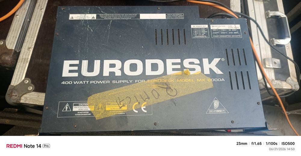 Behringer Eurodesk 48/24 – Mixer Audio Profesional – Funcționează Perfect