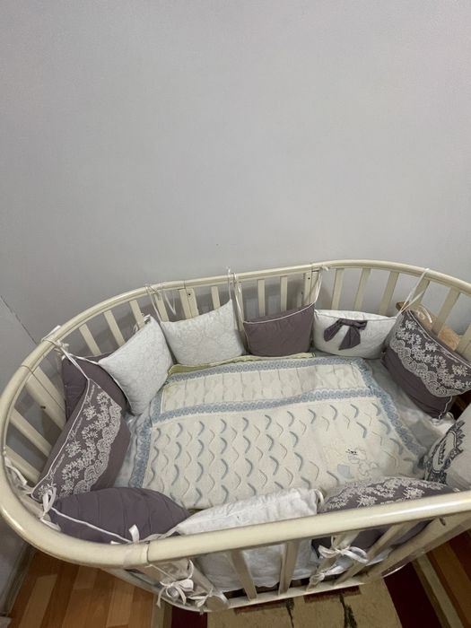 Детская кровать с матрасом/манеж