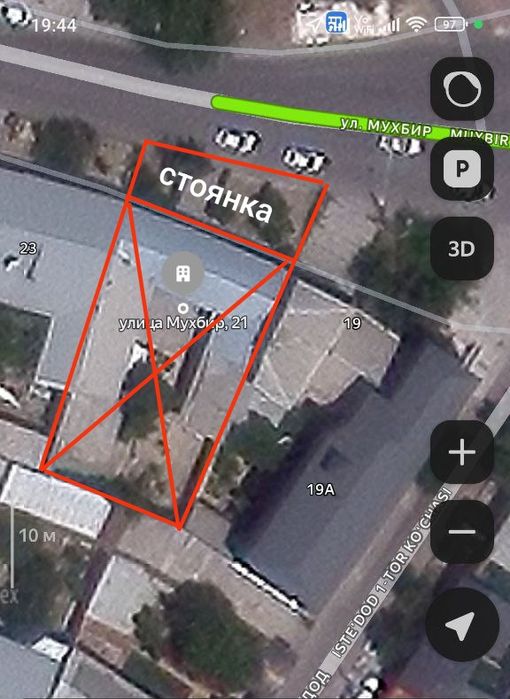 Продается участок 5.9 соток Олимпия. 1-линия,  не жилойга, фасад-24мет