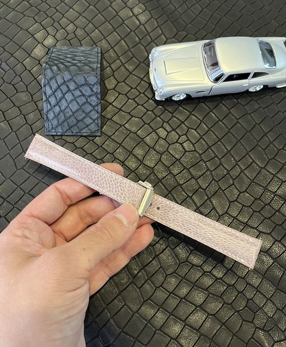 Superba curea pentru ceas din piele de strut handmade