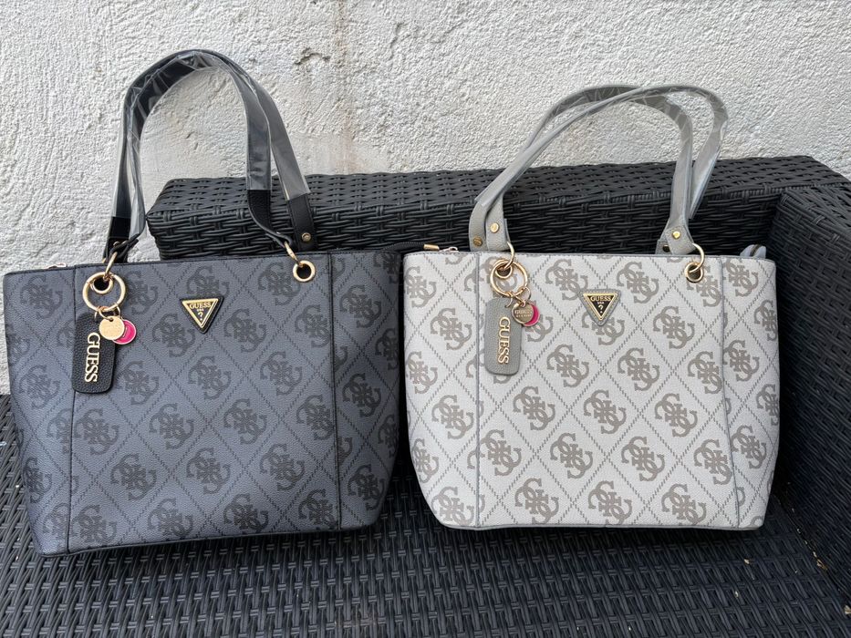 Geanta Guess - Michael Kors  Alb/Negru