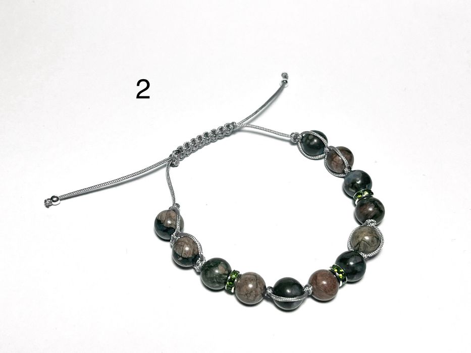 Гривни шамбала с естествени кристали