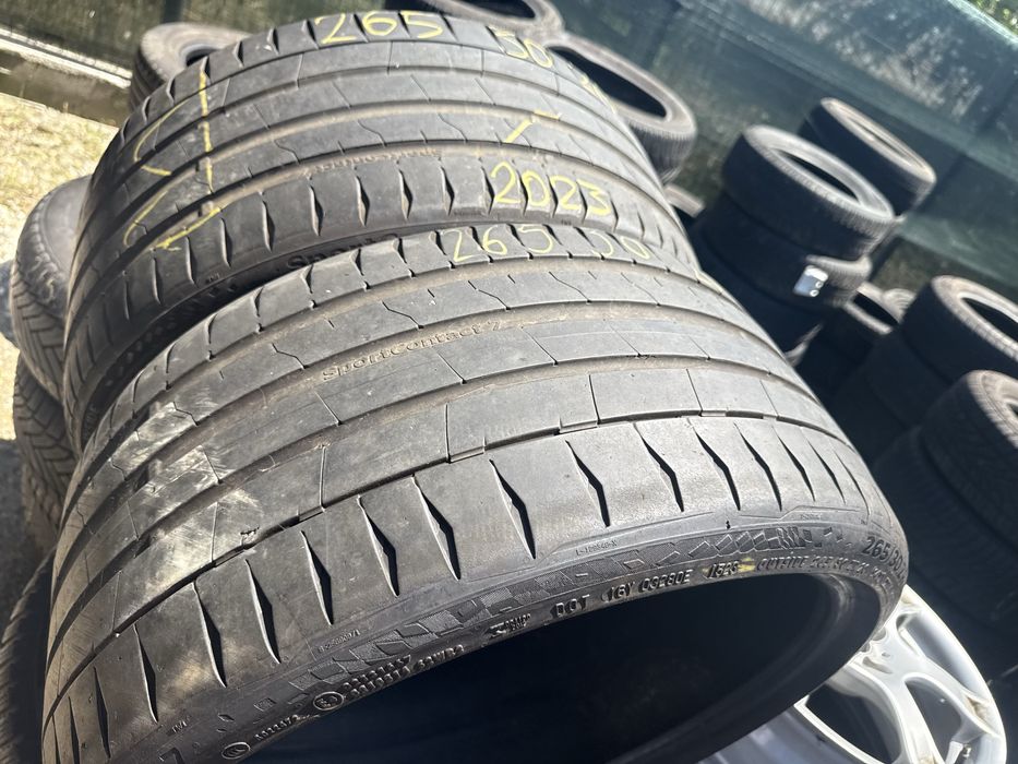 265/30/20”Set 2 buc CONTINENTAL SportContact 7.dot 2023.anv Vară Impec