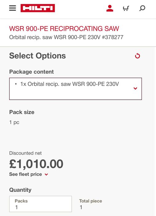 Hilti WSR 900-PE - Електрически саблен трион с обороти!