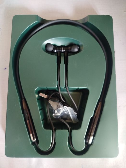 Bluetooth bo‘yincha naushnik — DELONE Magnetic Wireless Earphones