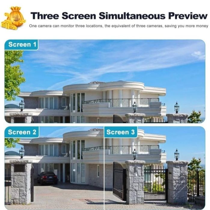 Super Camera de supraveghere 6k 360° WiiFii