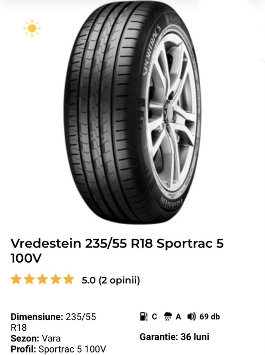Vredestein 235/55 R18 Sportrac 5 100V