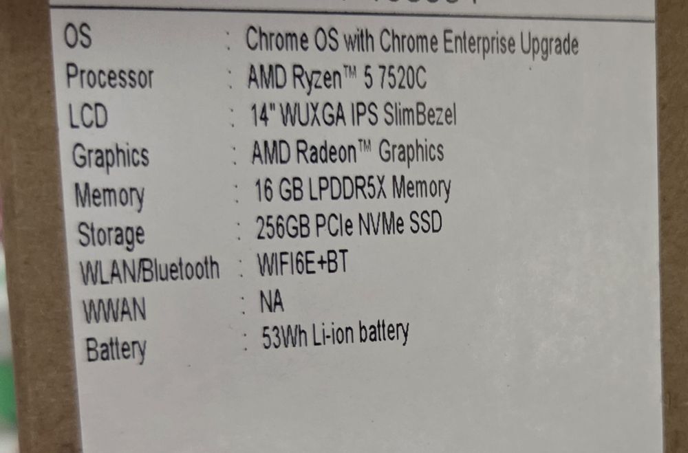 Ноутбук Acer Chromebook Plus