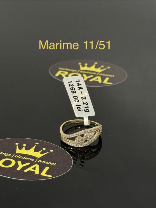Bijuteria ROYAL : Inel AUR 14K NOU / 2.21 GR