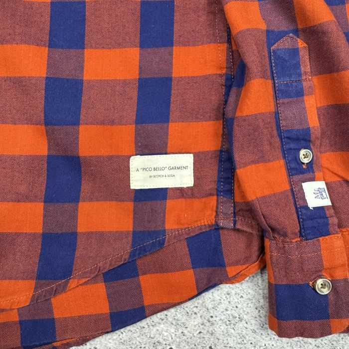 Мъжка риза Scotch & Soda размер М - Червено и синьо (Amsterdam Coture)