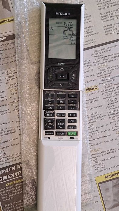 Оригинално дистанционно Hitachi RAR‑6N1 – отлично състояние