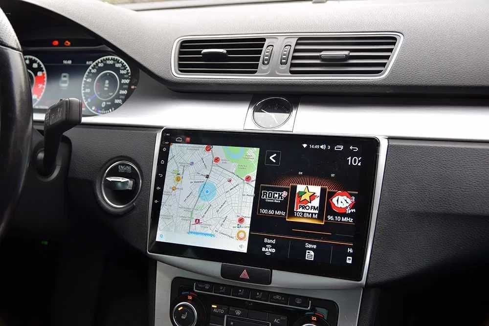 Navigatie VW Passat B6 B7 CC Octacore 6+64 SIM Meniuri MIB carplay