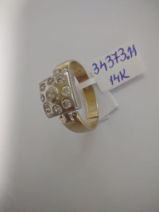 Inel pietre aur 14k(efn)