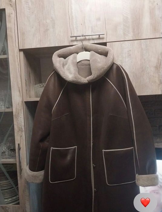 Женская дубленка двусторонняя