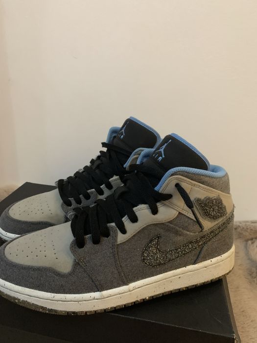 Jordan 1 mid univ blue, grey frog