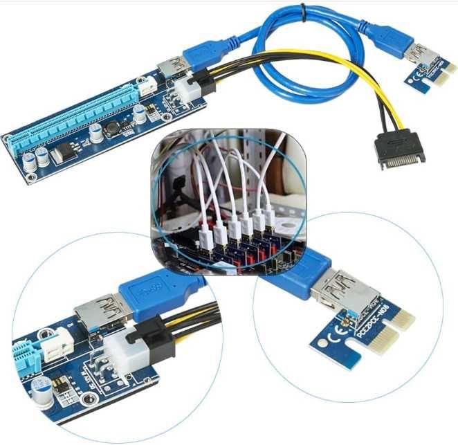 VICTONY PCIe Riser Mining Card, екстендер за майнинг