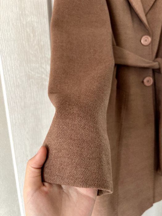 Драповое пальто/ Горчичный оттенок