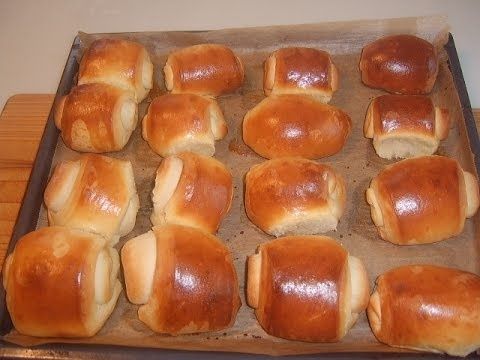 Домашние сдобные булочки.