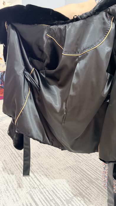 Норковая+каракулевая шуба