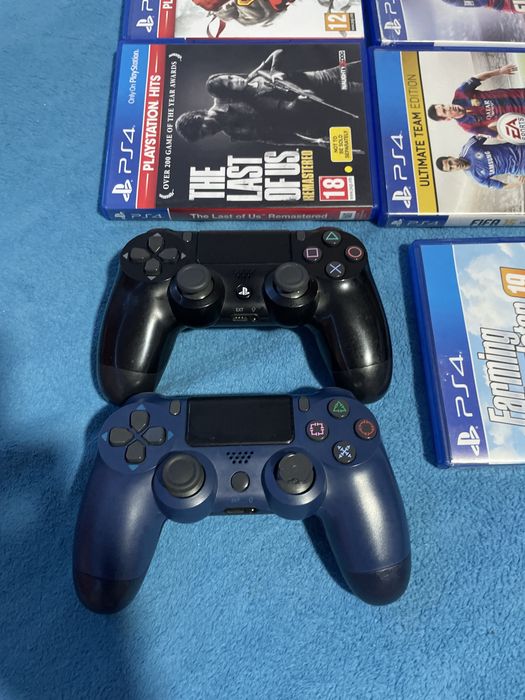 Vând PlayStation 4 Pro 1TB – 2 manete + 17 jocuri