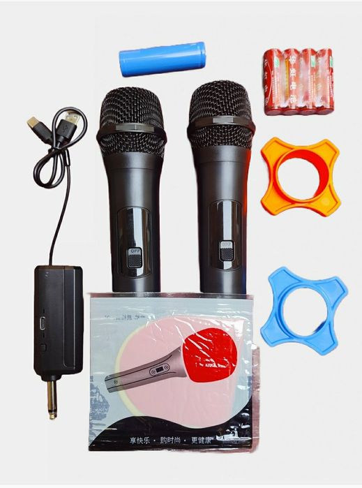 БЕПУЛ Доставка,Караоке колонкалар учун симсиз Микрофон+переходник.