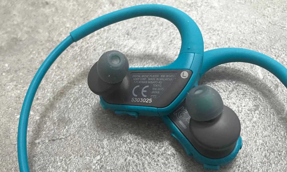 За плуване Mp3 плеър Sport Sony NWWS413C, 4GB, Waterproof, Син