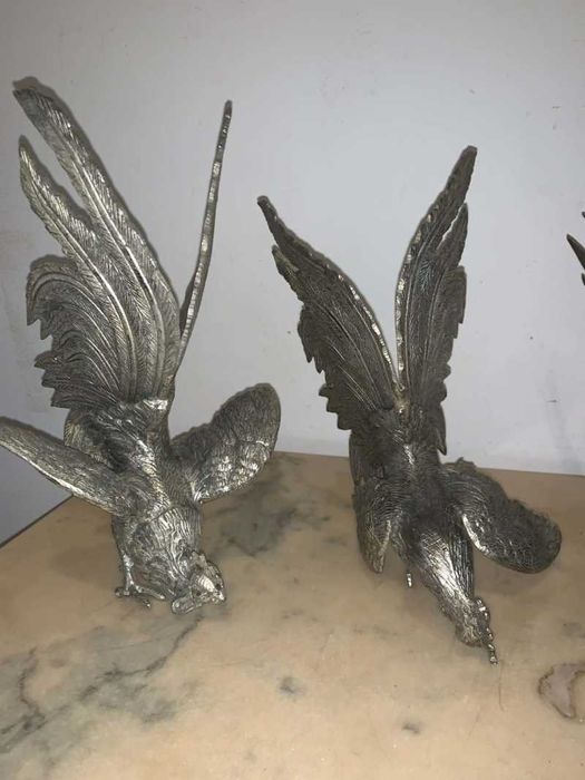 Statuie decor cocos din fier