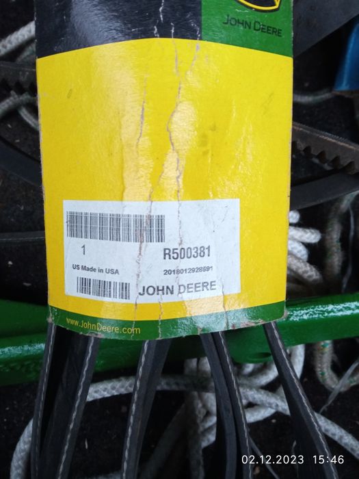 Ремни  на трактор, комбайн Джон дир.