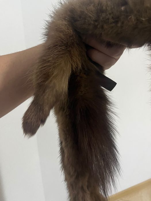 Fular din blană de doi dihori