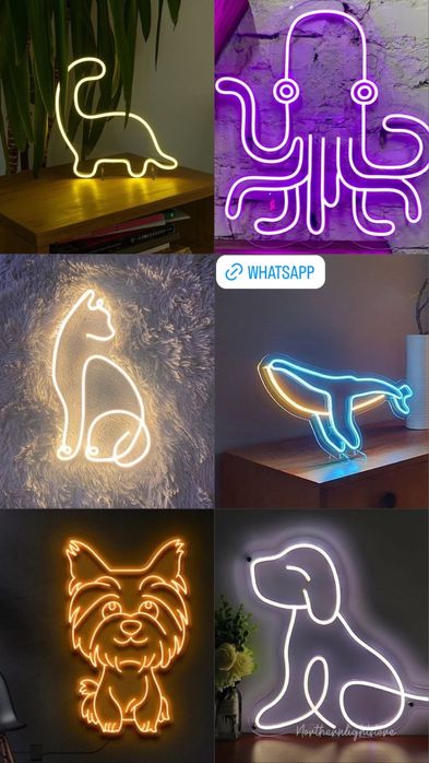 Неон, реклама, картины