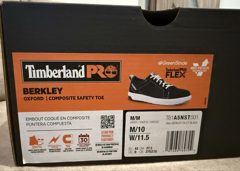 Timberland PRO Green Stride Berkley Comp Toe Oxford papuci/pantofi/adidasi protectie/de lucru/ bombeu composit/compozit/metalic