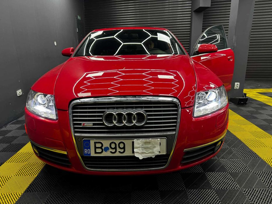 Faruri Audi A6 C6 4F Xenon LED conversie la facelift cu DRL