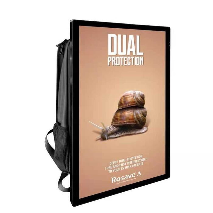 Рюкзак с LED-экраном для рекламы.