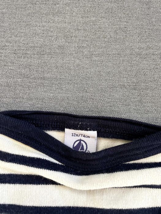 Petit bateau, 6 блузи с дълъг ръкав, размери 60 см и 74 см,