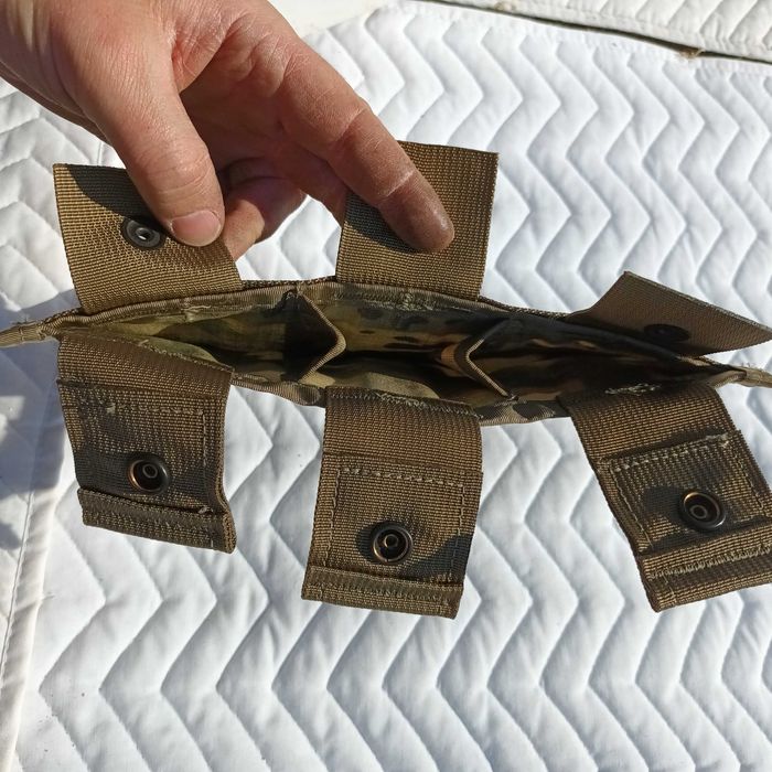 Multicam Triple Magazine Pouch, MOLLE US Military Tactical Cam USGI