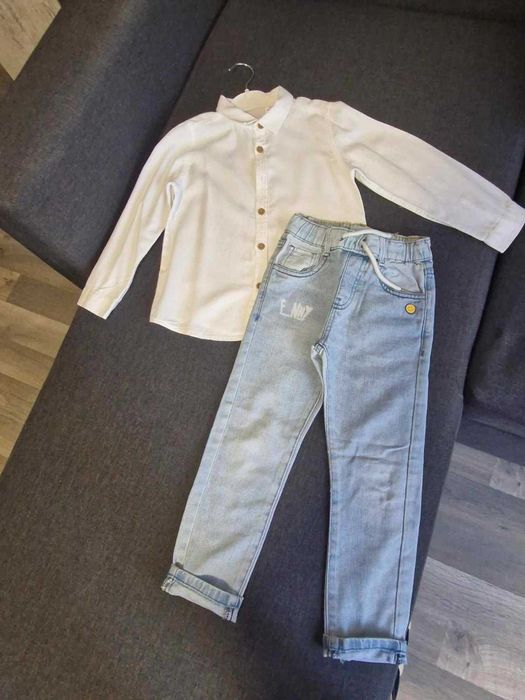 Детски комплект за момче Риза и Дънки