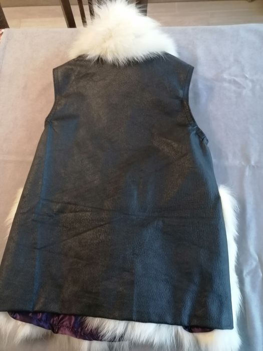 Дамски елек от естествена кожа