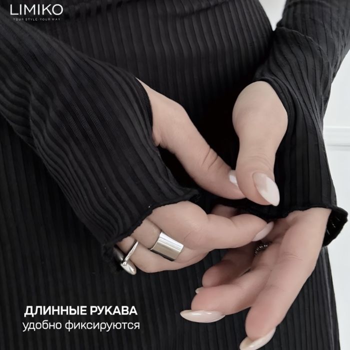 черное вечернеe платье