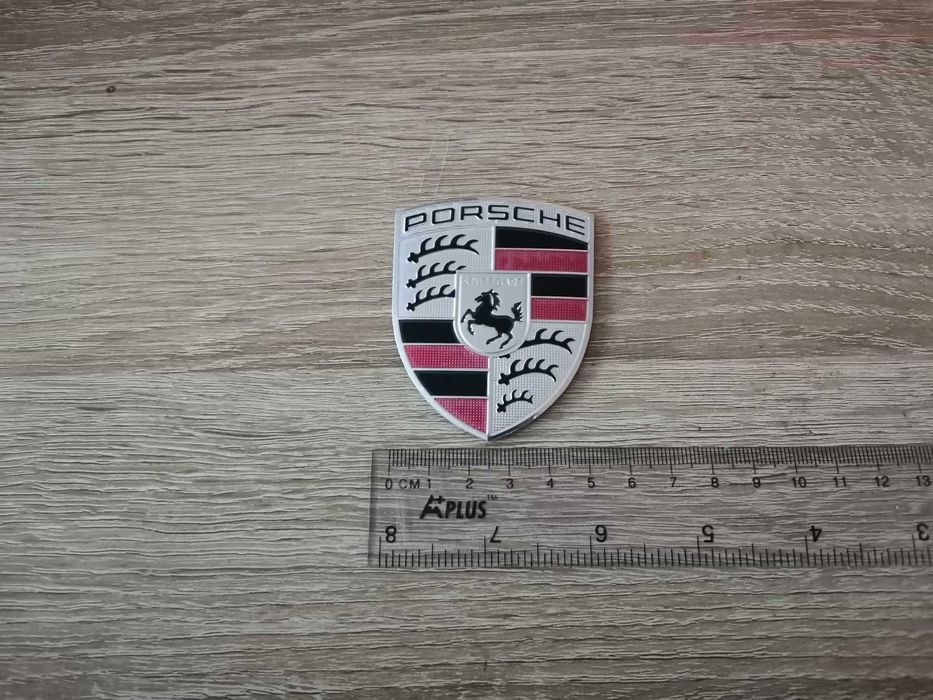 алуминиев сив стикер Порше Porsche