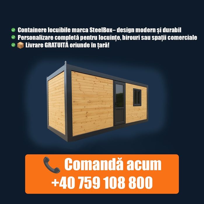 Vând Containere Modulare Birouri vitrina sanitare depozitare locuit