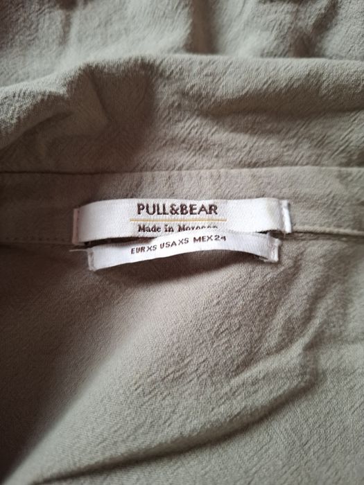 Рубашка лён Pull and Bear