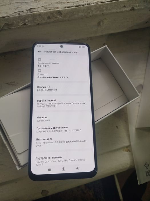 Redmi note 12 4+4/128 hotira, ideal