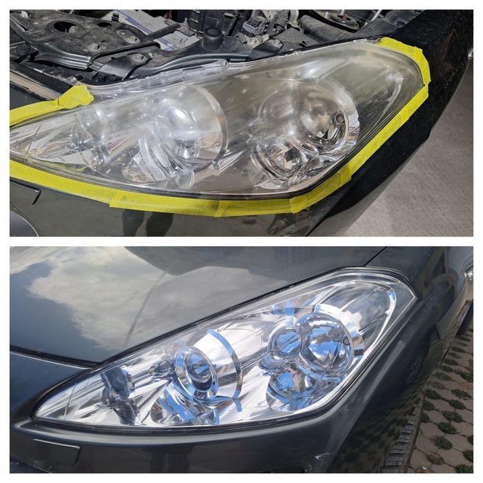 Полиране на фарове, стопове, автомобили, фолиране на стъкла и пране