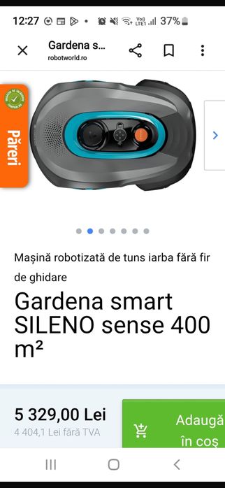 Roboți de gazon Gardena Smart 600.”SilenoFree fără fir perimetral NOU NOU sigilat