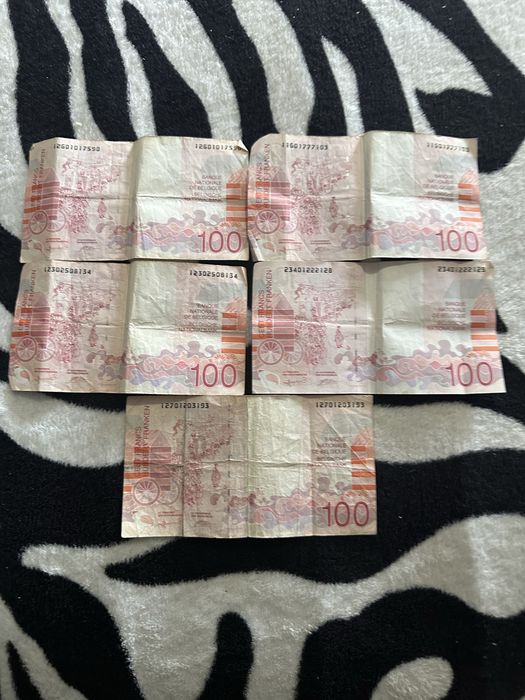 Vand bacnote de colectie 100de lei franci Belgia