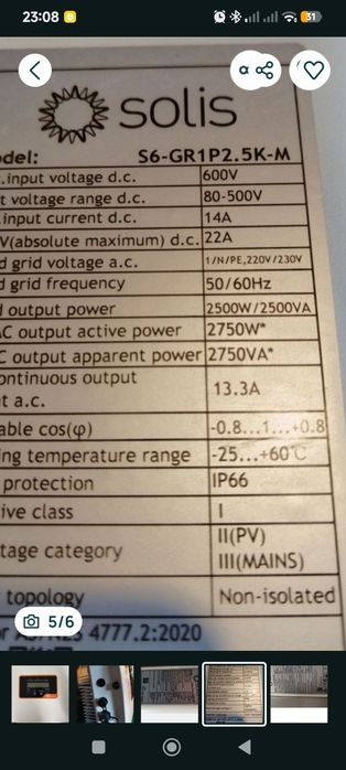 Solis 3Kw ongrid
