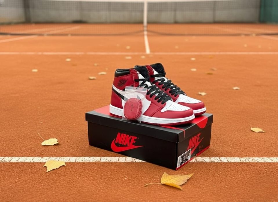 Adidasi Jordan 1 High Chicago Red